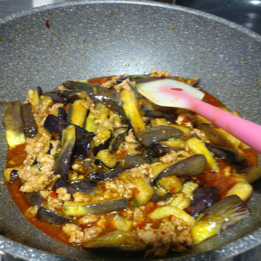 红烧肉沫茄子