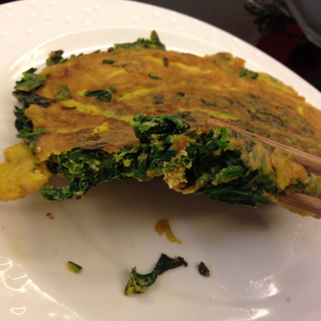 菠菜蛋饼