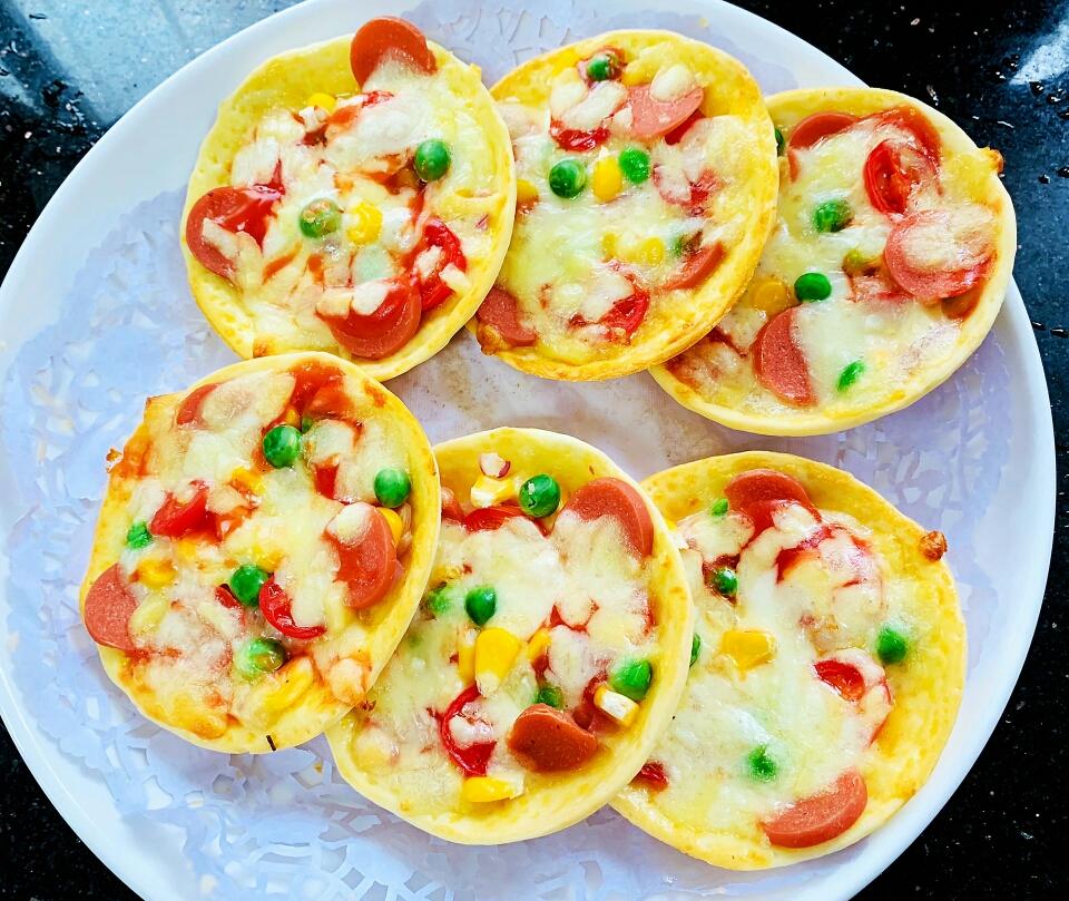 蛋挞皮版迷你披萨