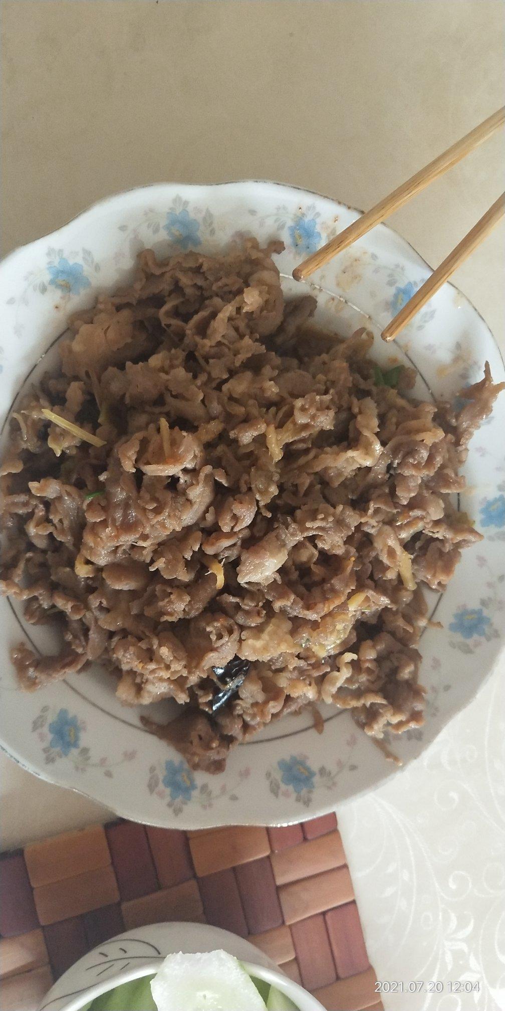 爆炒五香/孜然牛肉片
