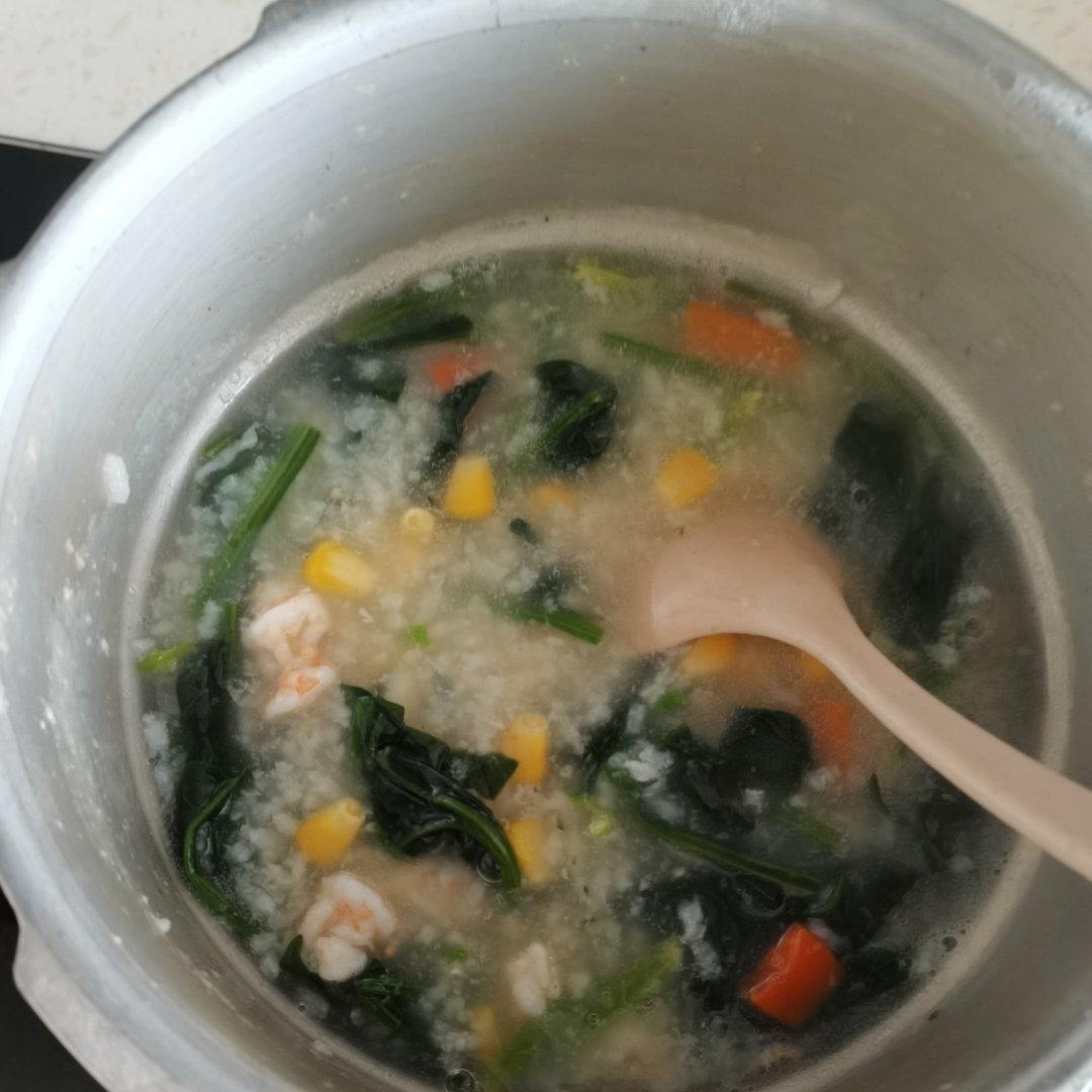 鲜美好喝，补钙长个‼️春季必喝虾仁蔬菜粥🉑️
