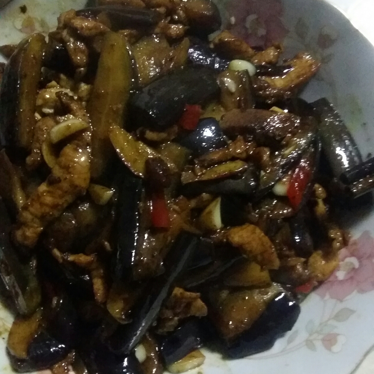 老丁的私房菜-油焖茄子