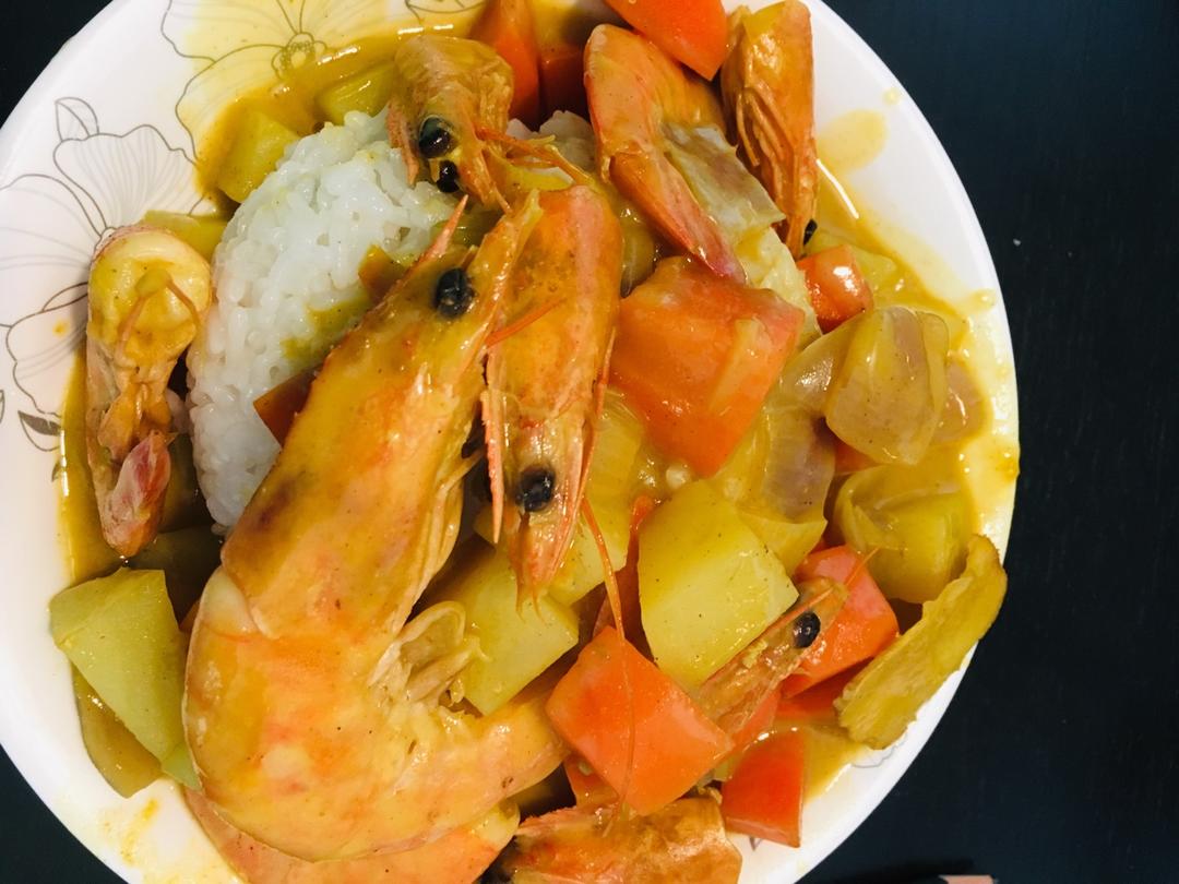 泰式咖喱虾
