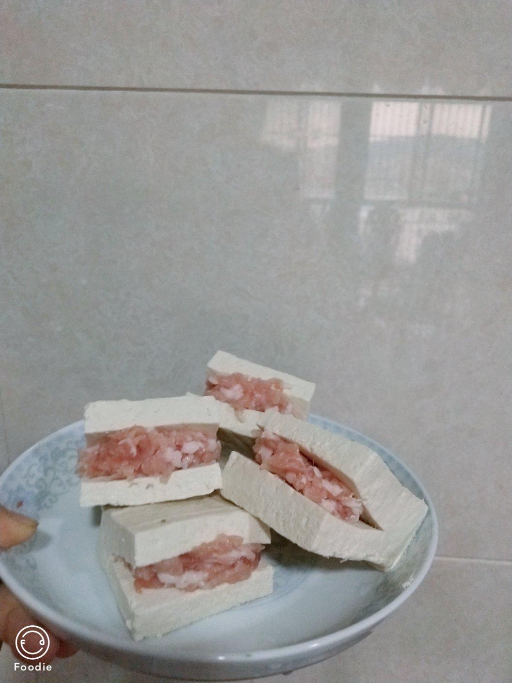 豆腐夹肉