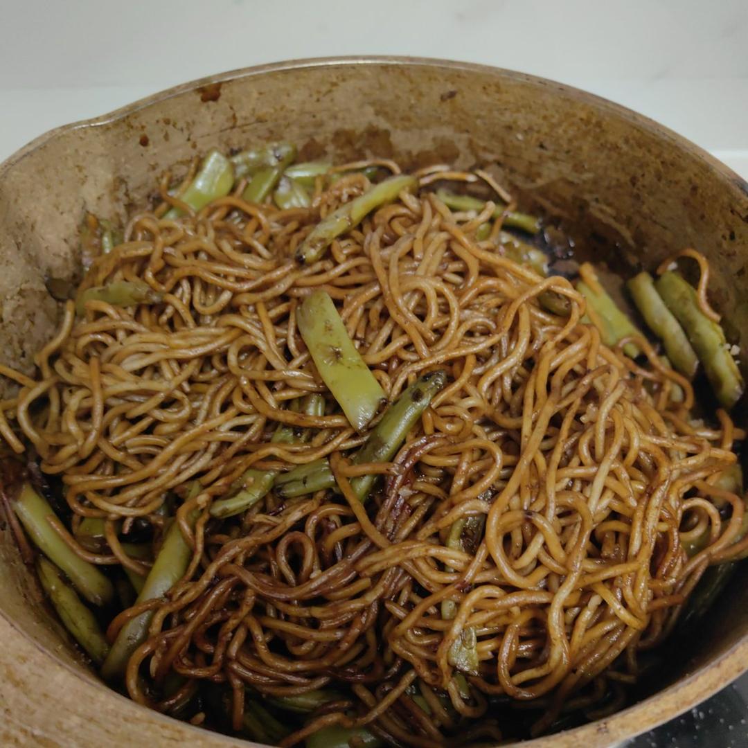 地道老北京扁豆焖面 豆角焖面 太好吃小心吃撑哦