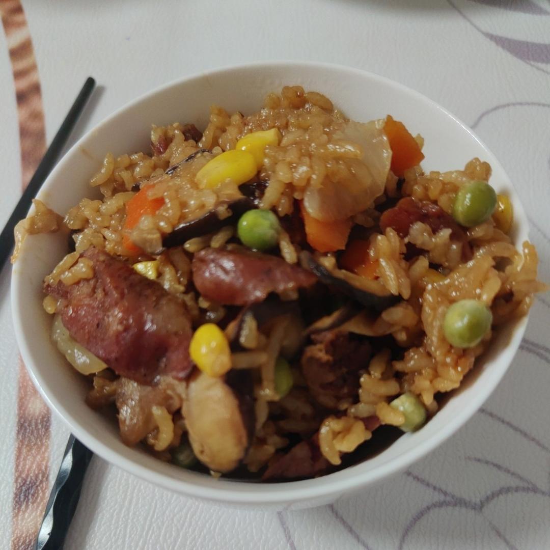 懒人煲仔饭（电饭锅）