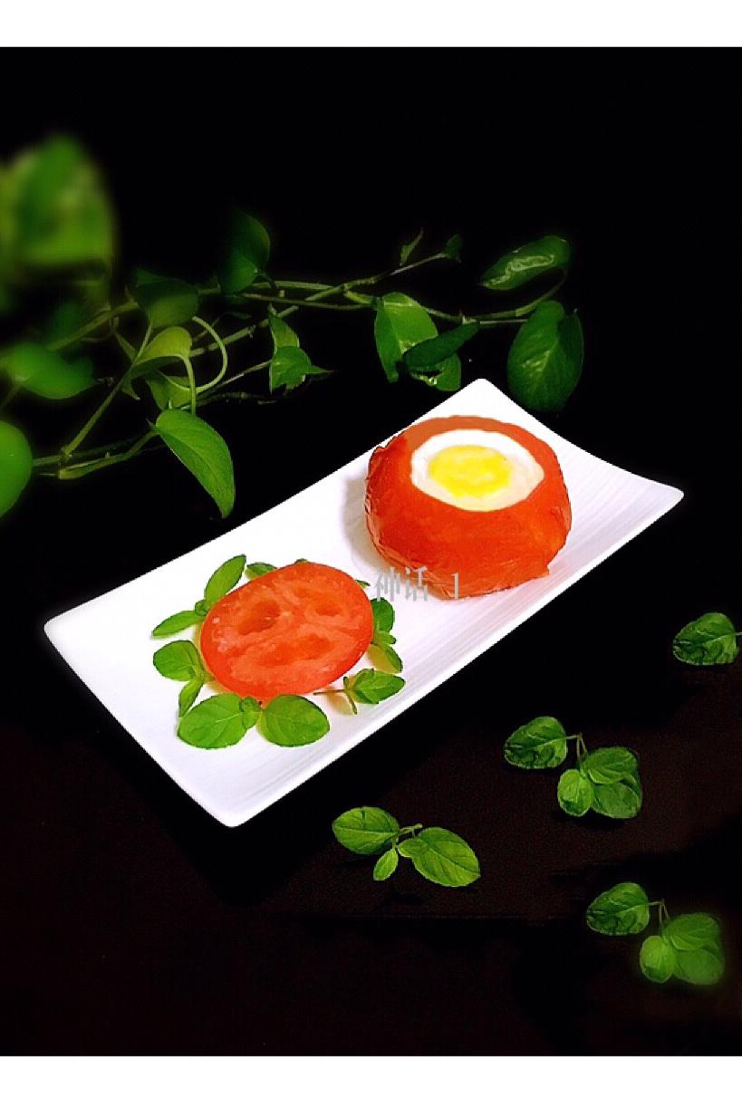 蒸番茄盅荷包蛋