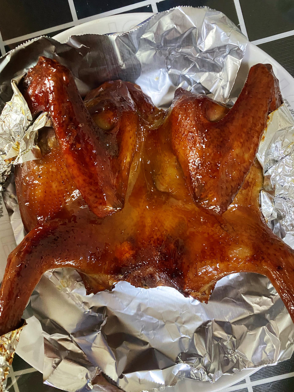 卧龙瑞草做的烤箱版脆皮烤乳鸽(内含脆皮的秘决)烤箱版脆皮烤乳鸽