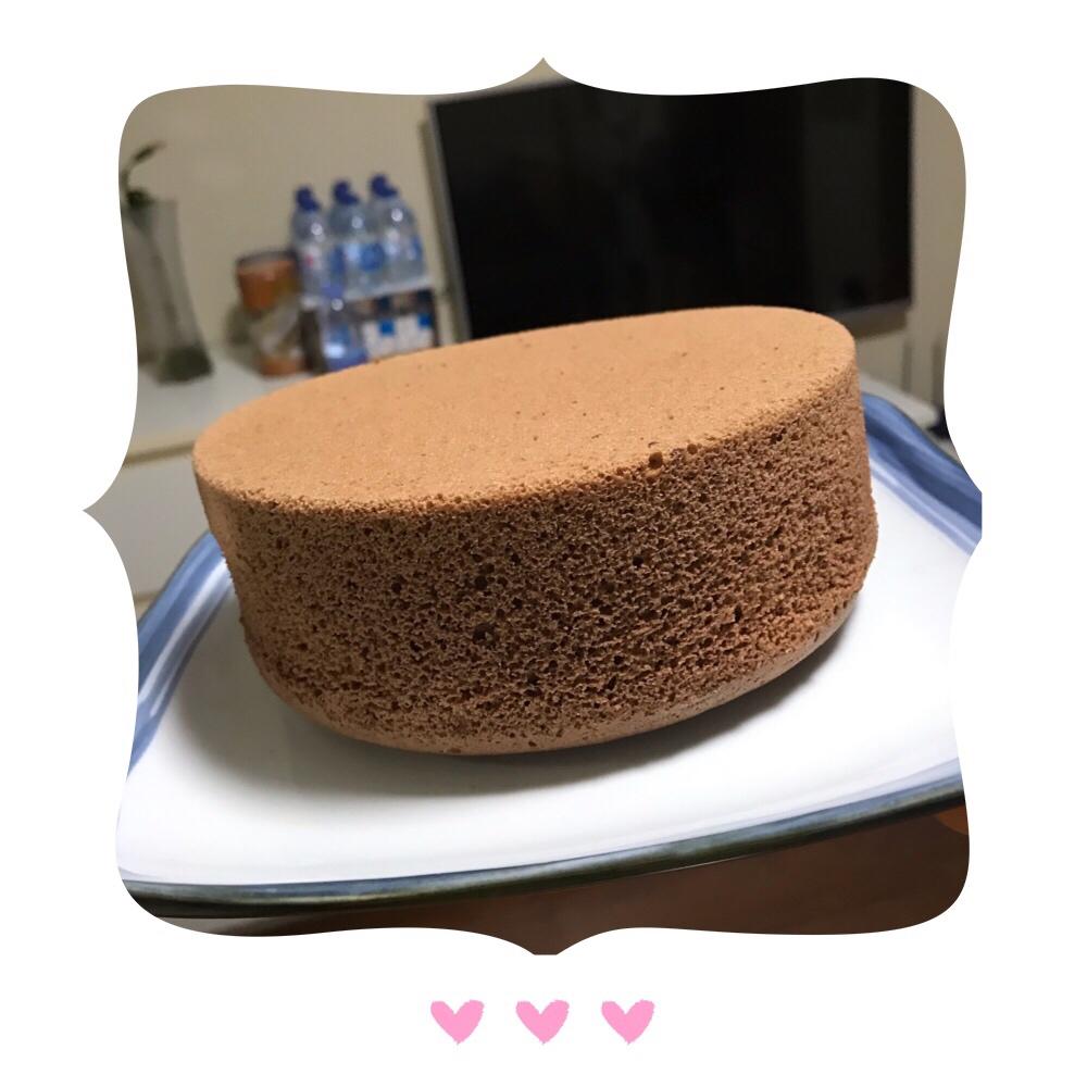 蒸巧克力戚风蛋糕/烤6寸原味戚风蛋糕