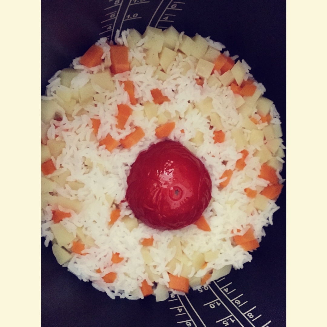 风靡美国华人网络的【电饭锅西红柿焖饭】