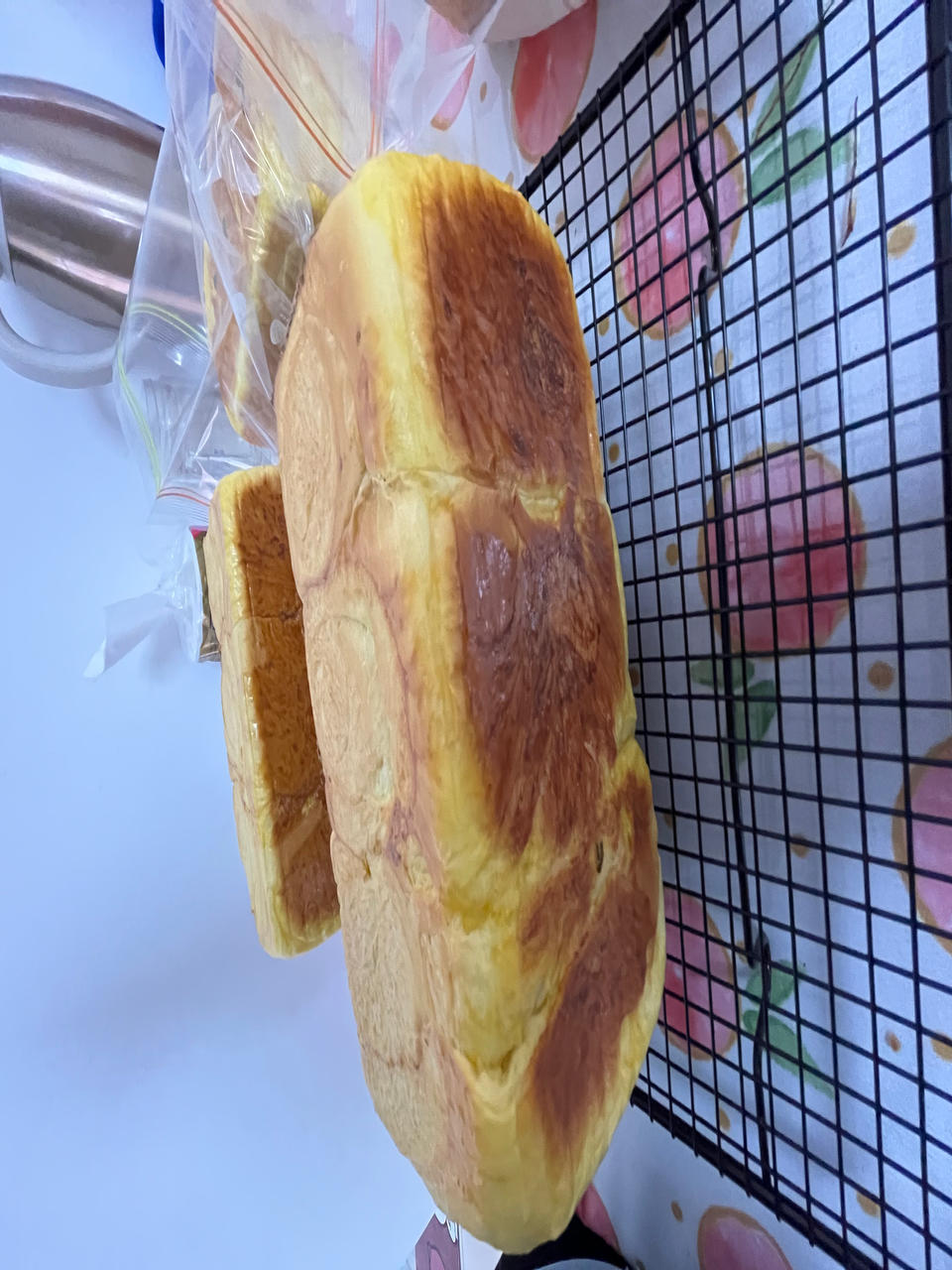 南瓜吐司，奶香南瓜吐司，极致柔软，直接法