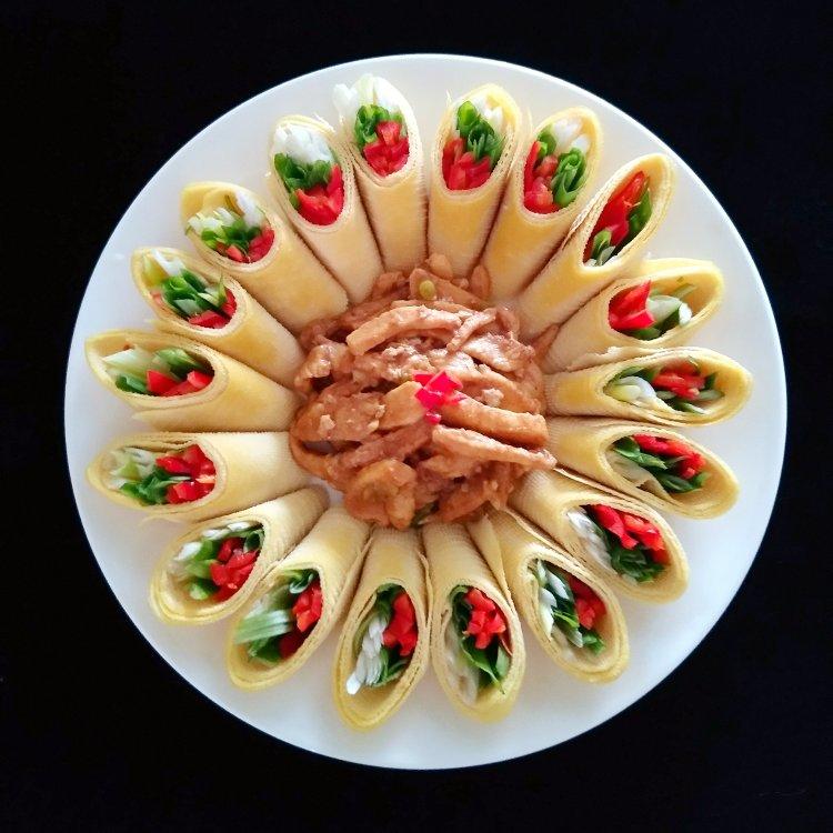 年夜饭&高颜值的【京酱肉丝千张蔬菜卷】