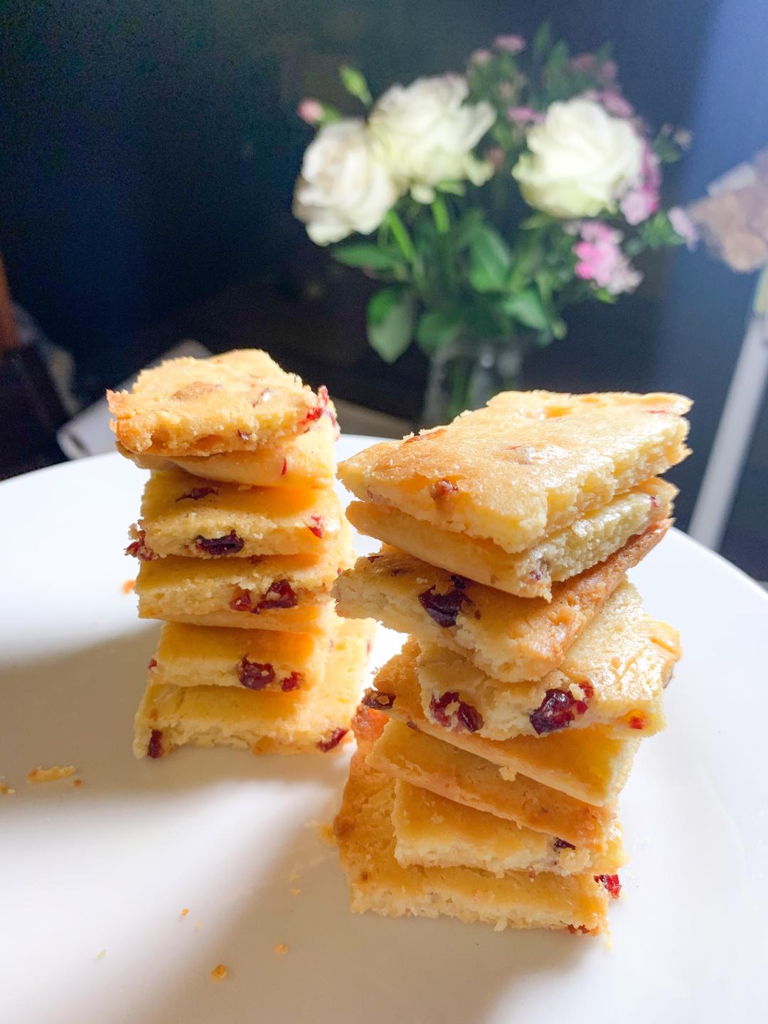 温柔的软饼干蔓越莓饼干松软口感的做法