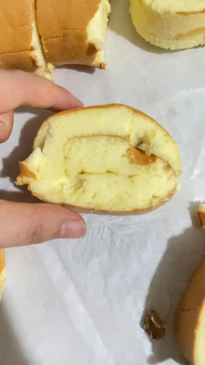 原味蛋糕卷㊙️不掉皮不开裂配方分享