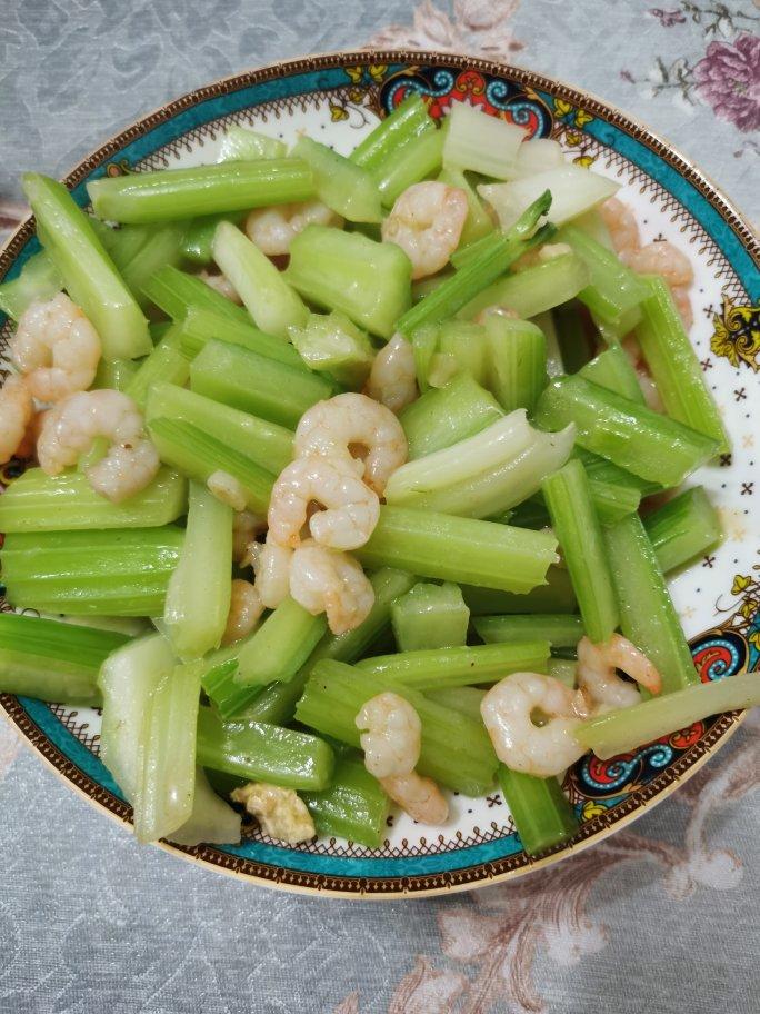 西芹炒虾仁