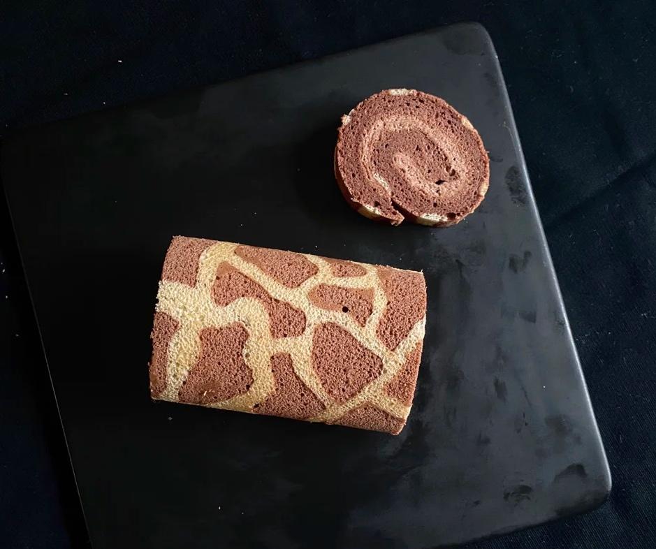 超萌长颈鹿蛋糕卷