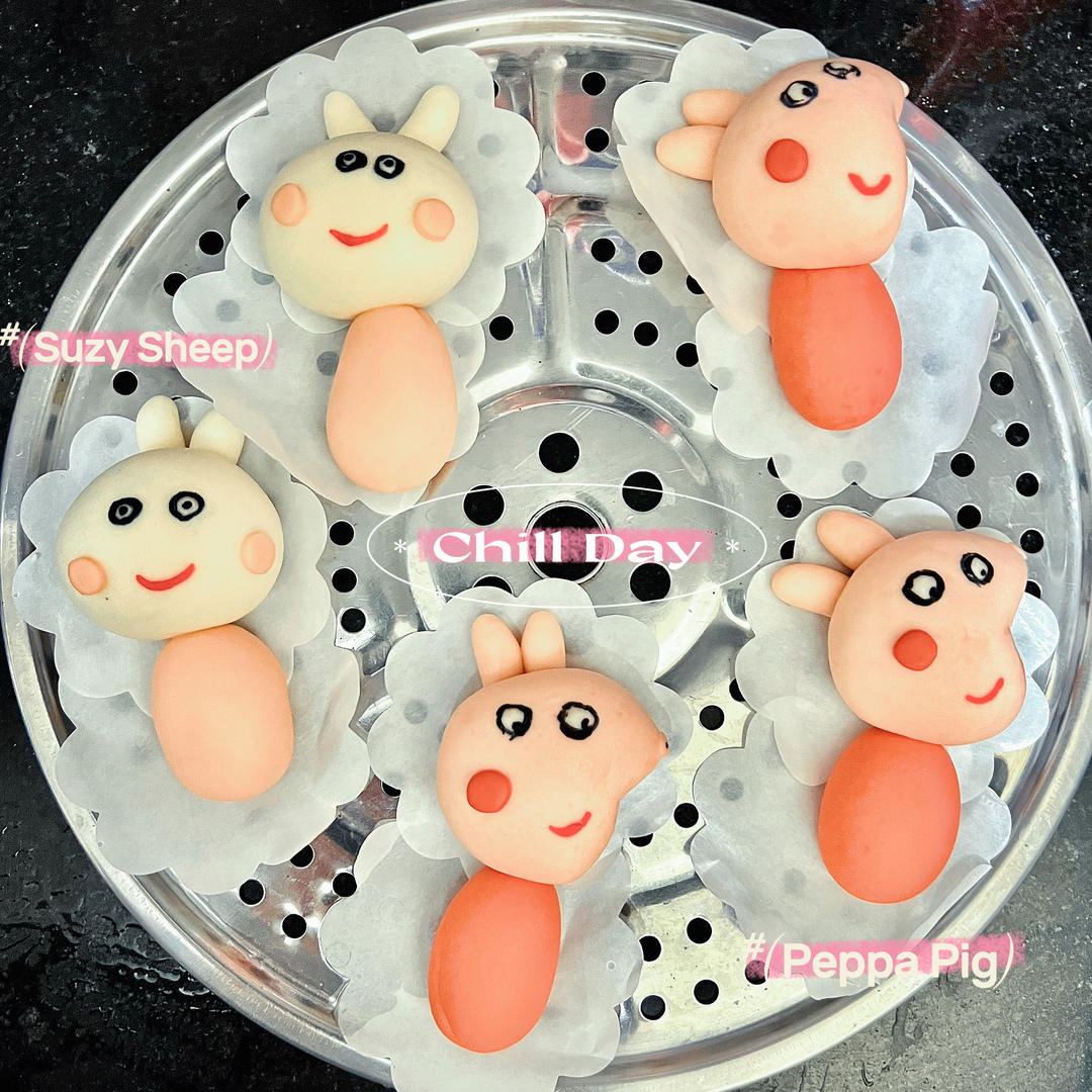 卡通馒头（小猪佩奇&小羊苏西）