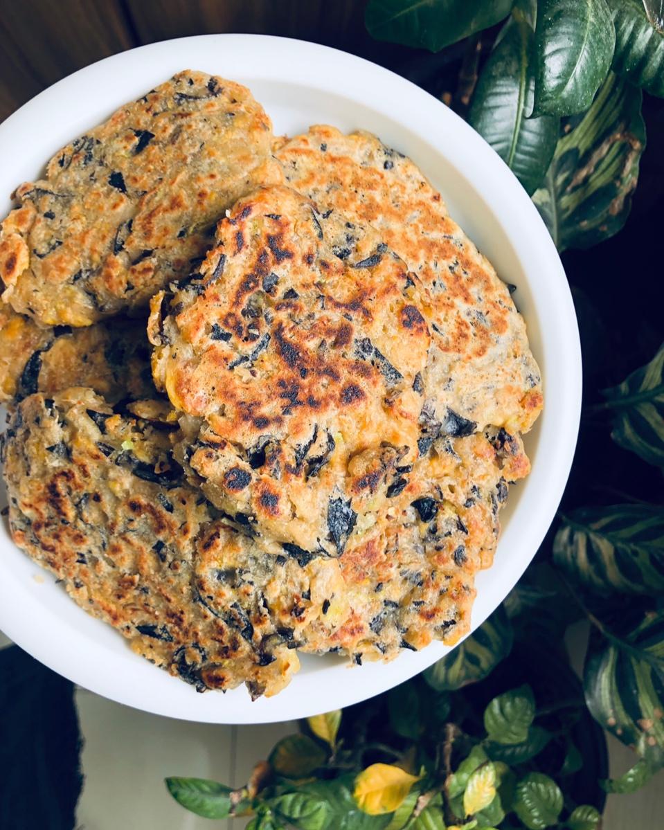 减脂餐之木耳鸡蛋饼