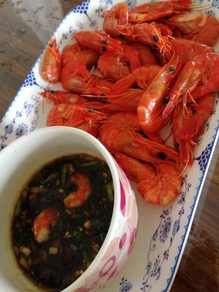 白灼黑虎虾