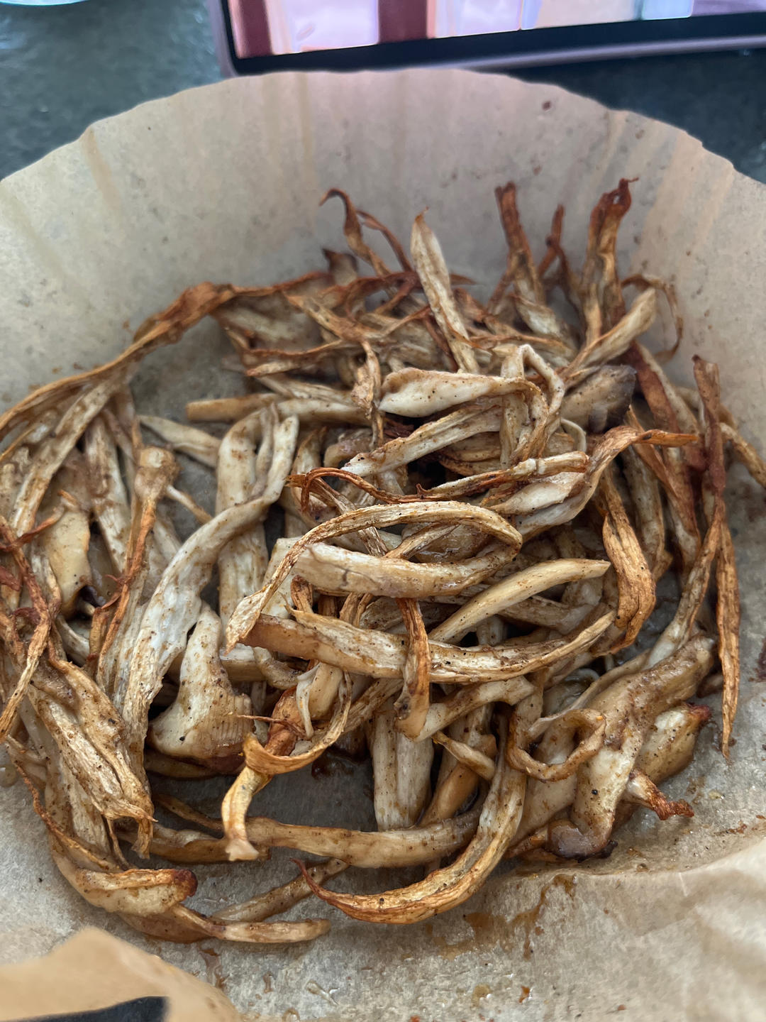 空气炸锅版香酥鸡腿菇