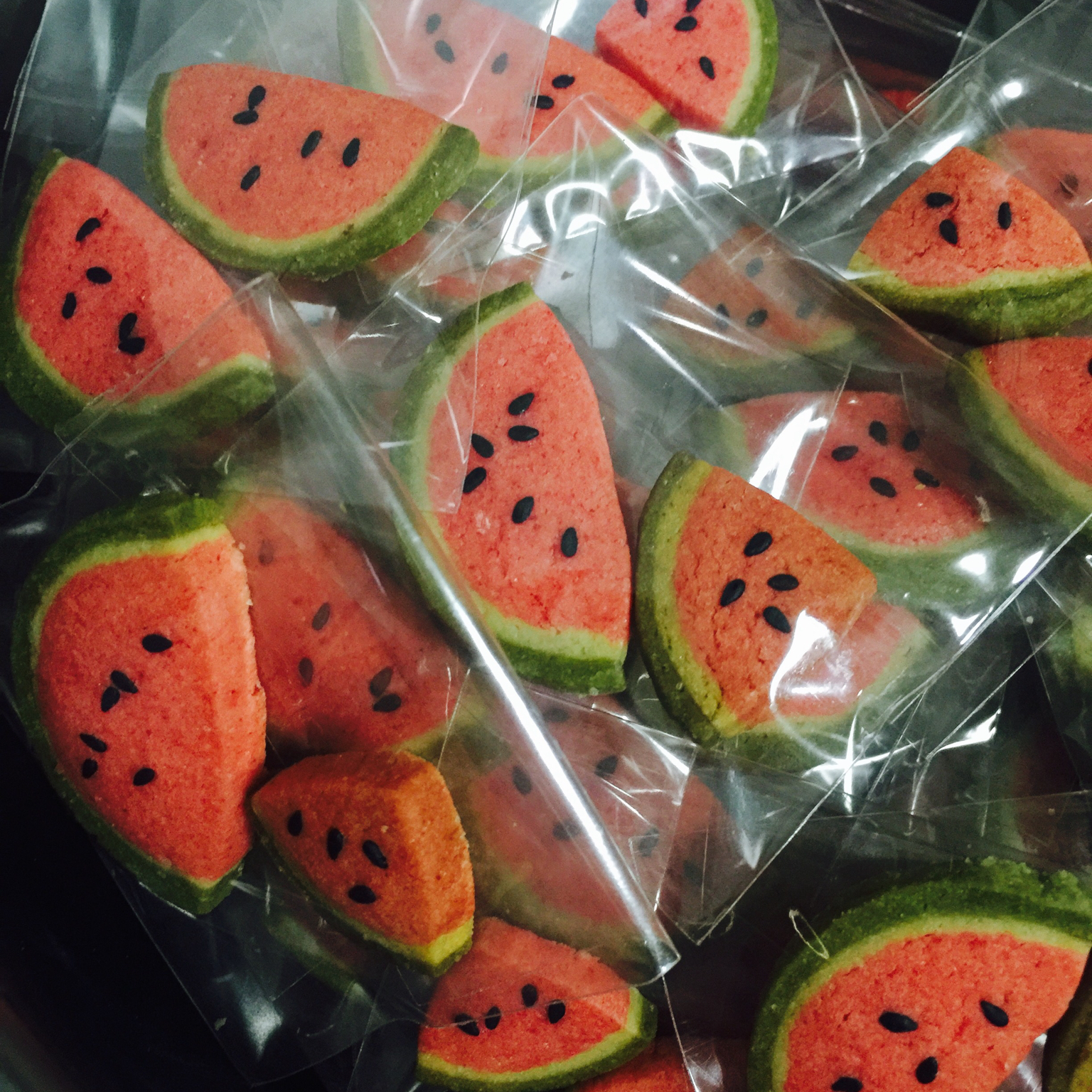 秒得小朋友欢心的西瓜饼干