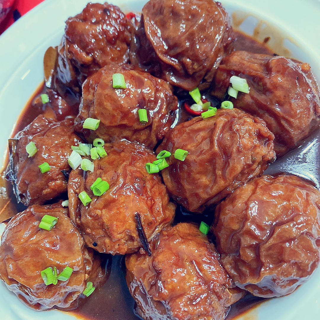 【上海本帮菜】油面筋塞肉（汤汁超下饭）