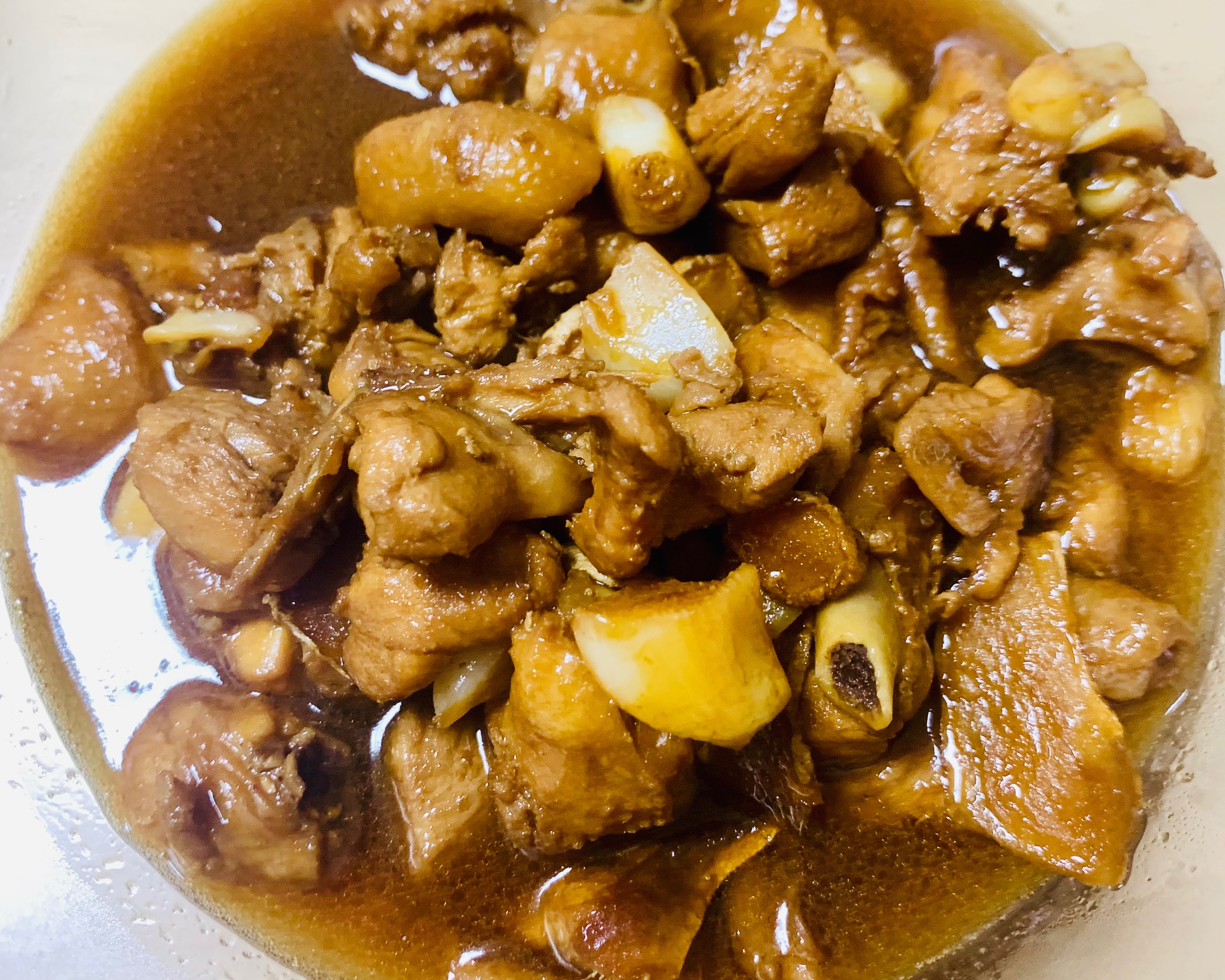 超简单台湾麻油鸡-汤汁可以拌面线糊的做法