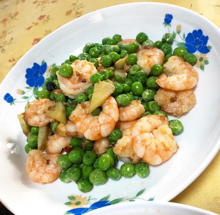 甜豌豆虾仁中餐厅版