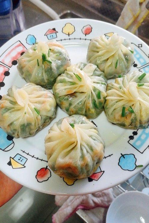生煎蔬菜水晶包