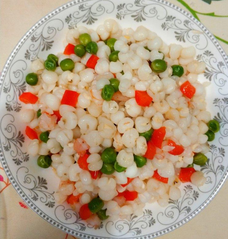 wuyanni做的虾仁青豆雪芽食材包操作说明