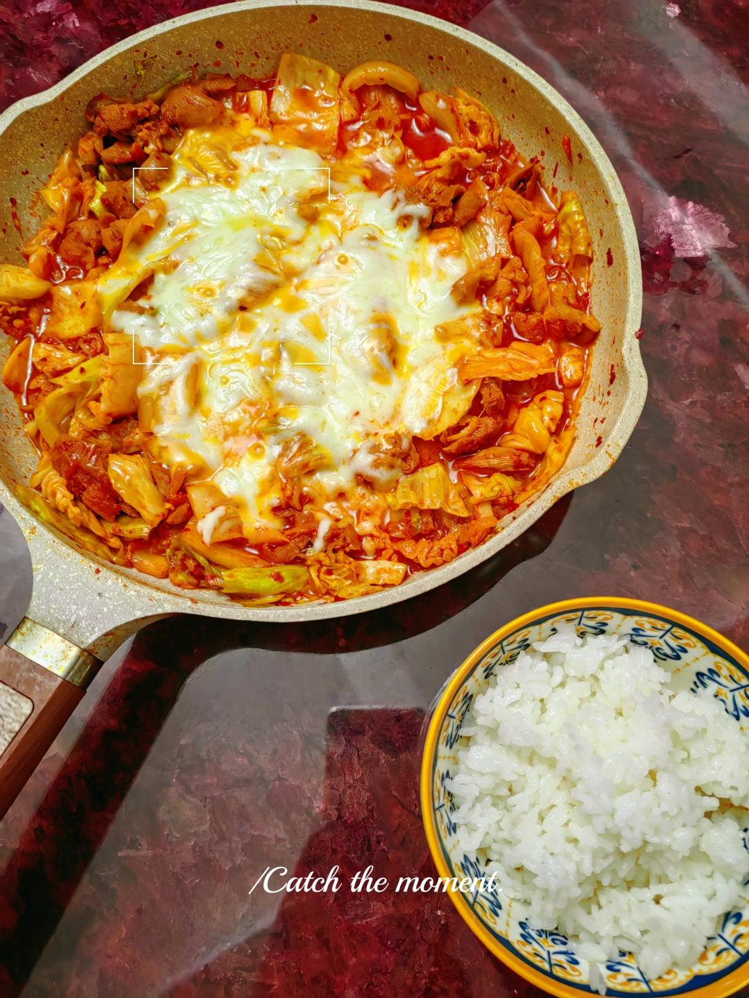 韩式春川鸡排+炒饭