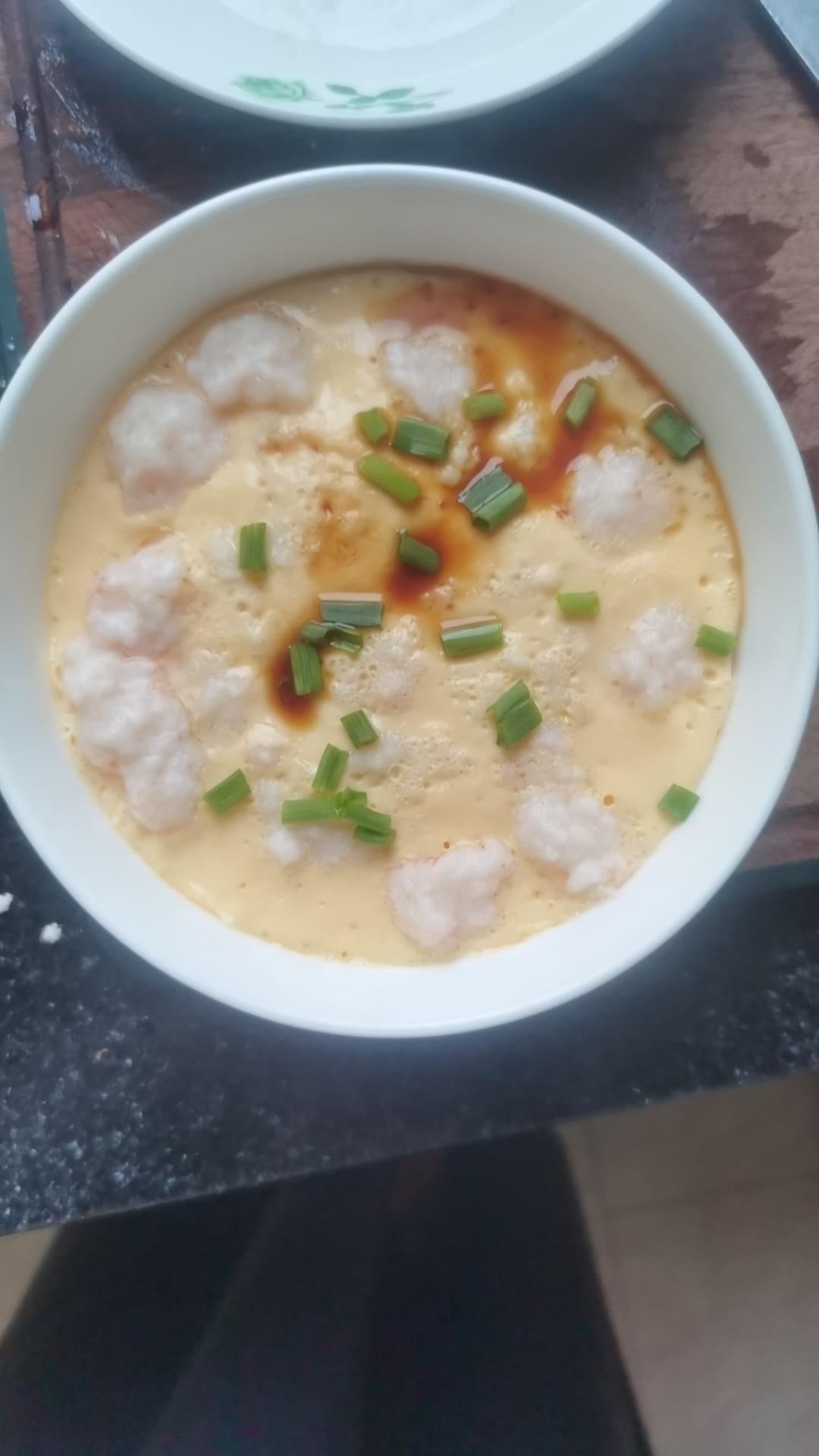 虾滑蒸蛋～最适合小孩子的美食