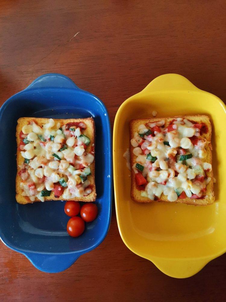 烤芝士面包片披萨