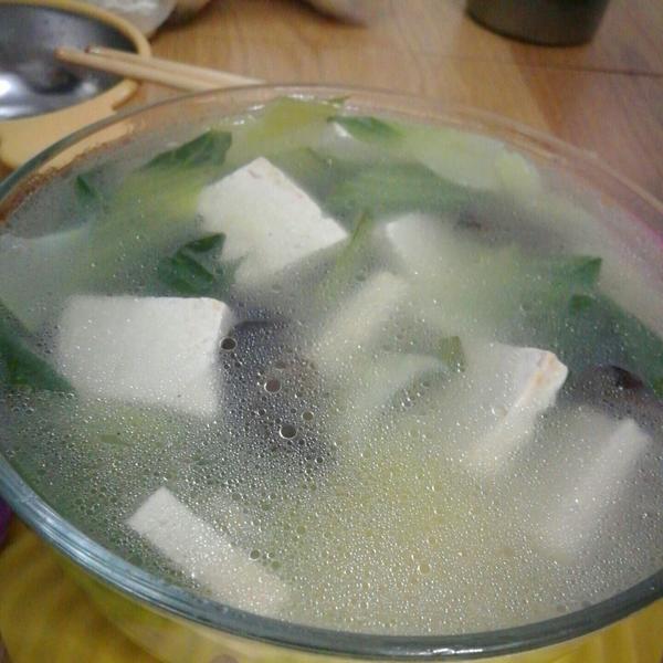 豆腐油菜木耳汤