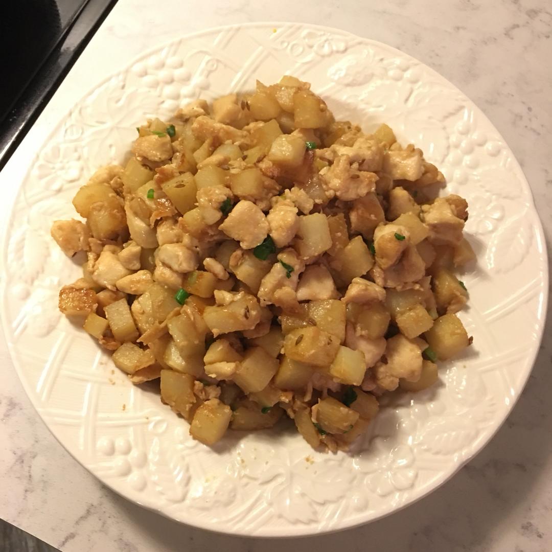 一道怎么做都好吃的干煎土豆鸡丁（红烧，咖喱，椒盐，孜然）