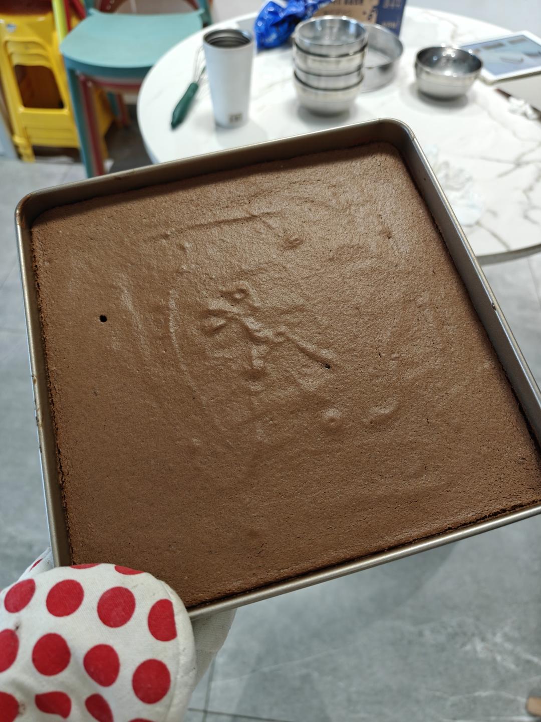 可可蛋糕卷🍰巧克力香缇奶油夹心