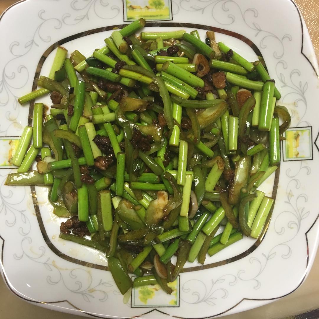 下饭菜～蒜苔肉末