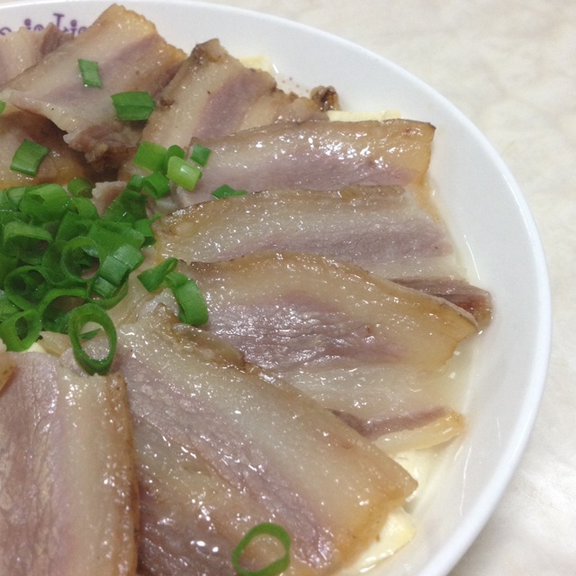 咸肉蒸豆腐