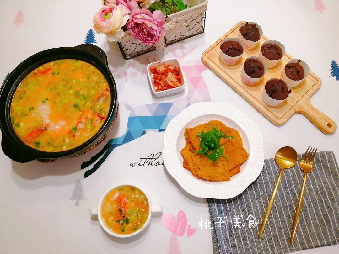 鲜虾砂锅粥