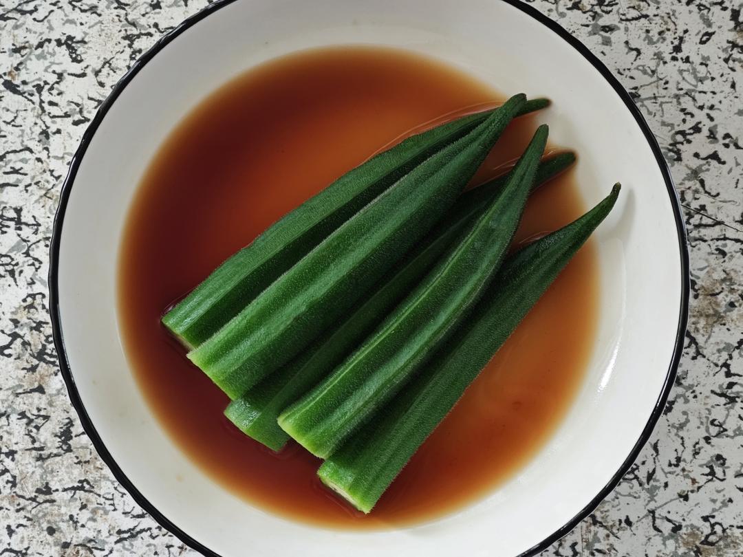 8.白灼秋葵（最清爽、保留营养）