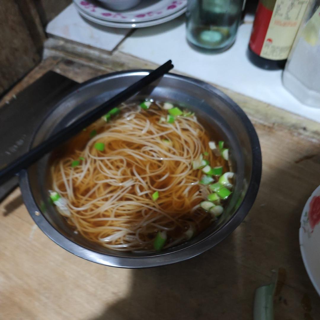 快手早餐-酱汤面，汤都喝光