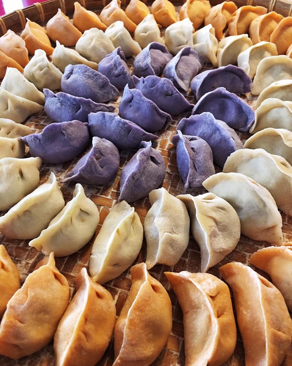 荠菜水饺～彩色、彩虹（高压锅版）