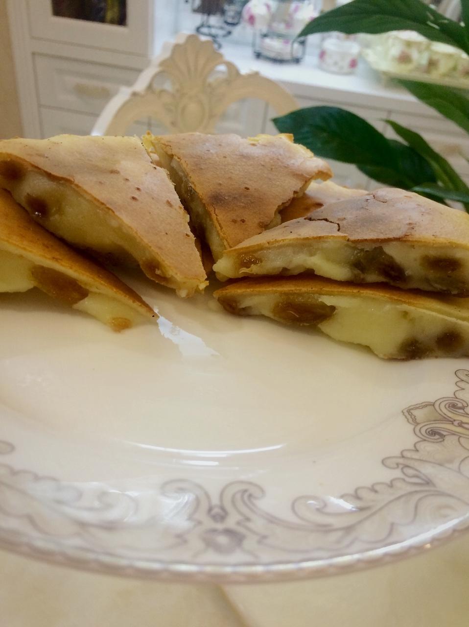 超好吃的奶香葡萄干脆烤年糕