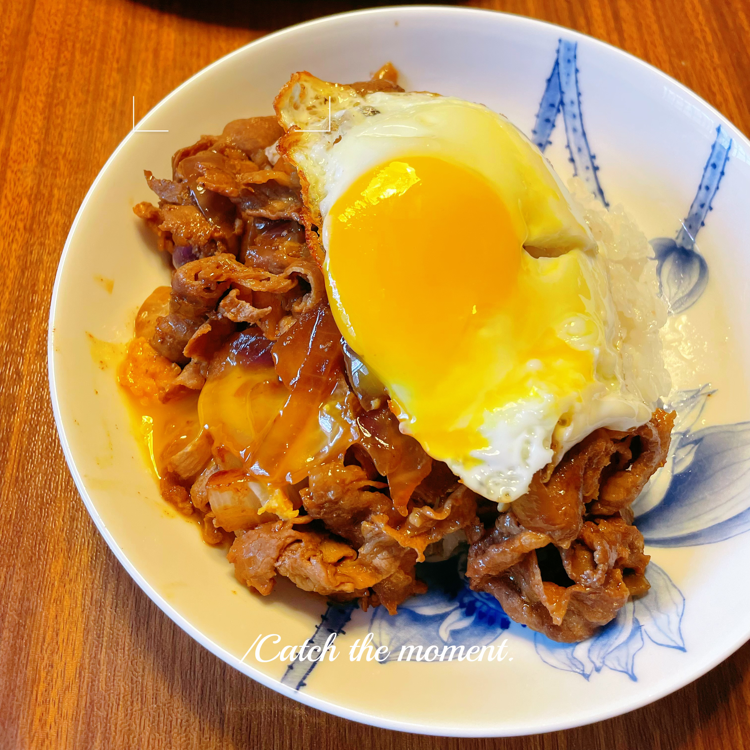 日式🍳肥牛窝蛋盖饭