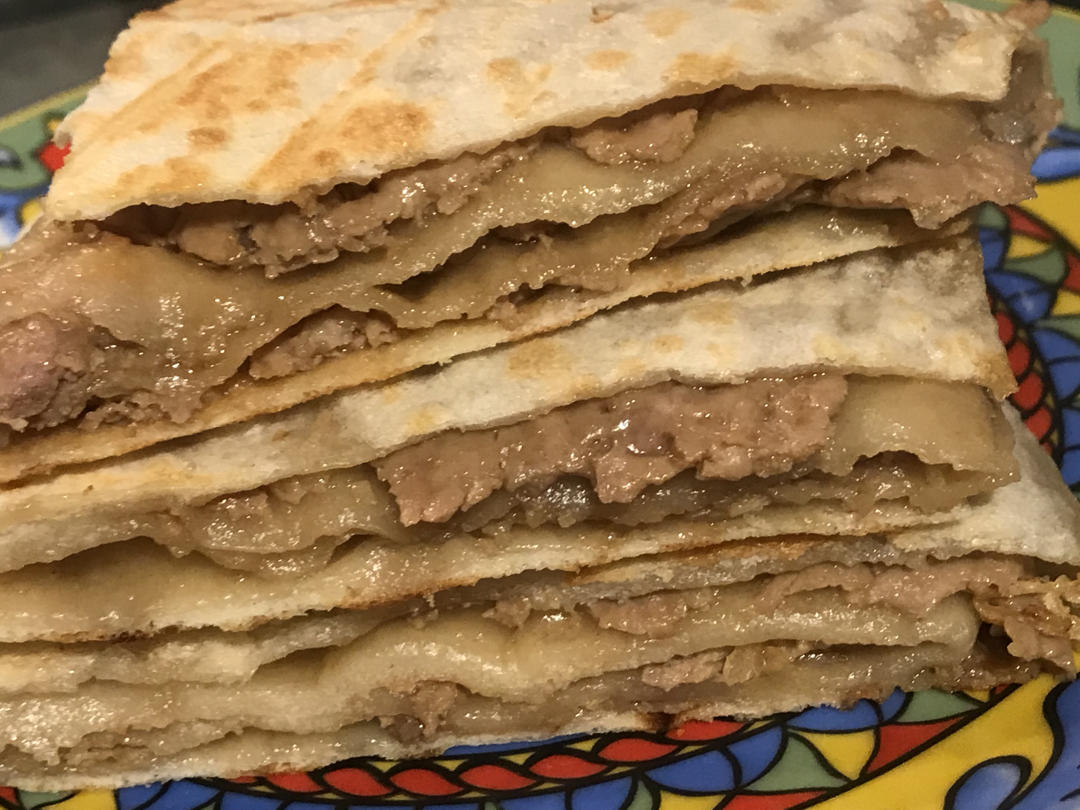 超好吃的老北京千层肉饼