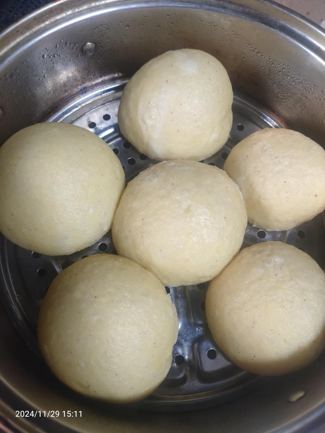 奶香玉米面馒头（一次发酵）