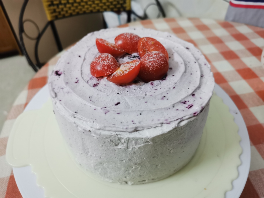 蓝莓巧克力戚风蛋糕