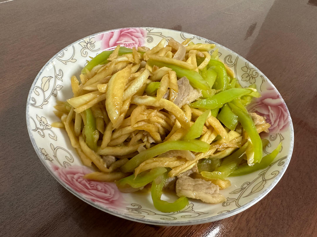 茭白炒肉丝