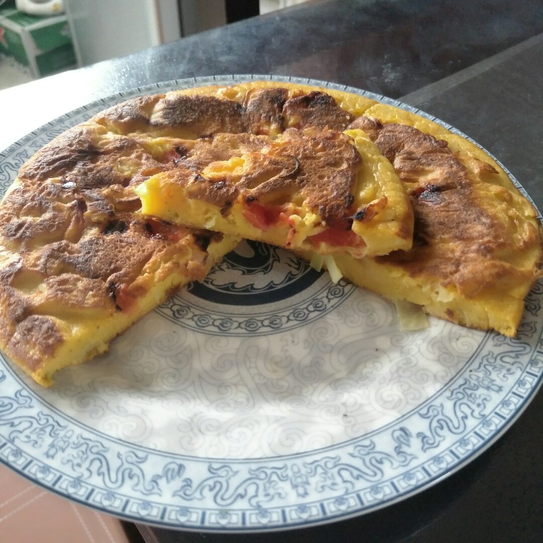 松软香嫩的西红柿鸡蛋饼