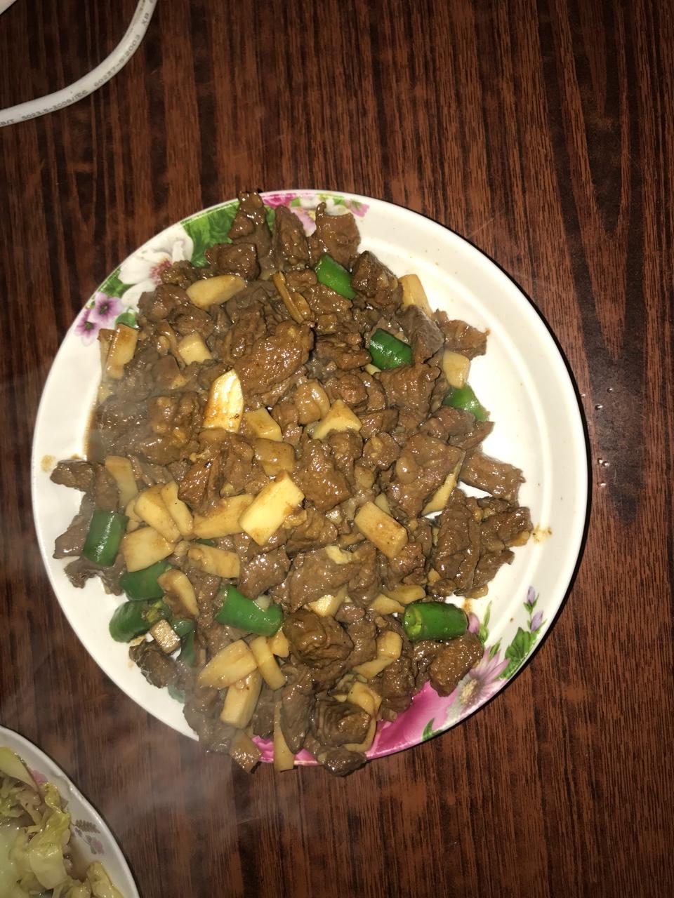 黑椒杏鲍菇牛肉粒